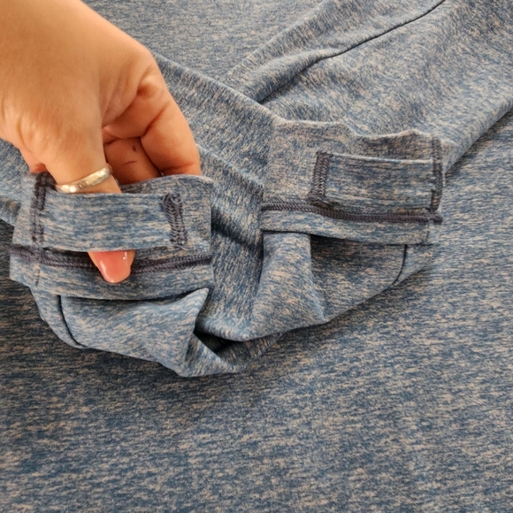 Lululemon Men’s Surge Warm Pullover Crew Heathered Blue Rulu Size Medium - Picture 6 of 8